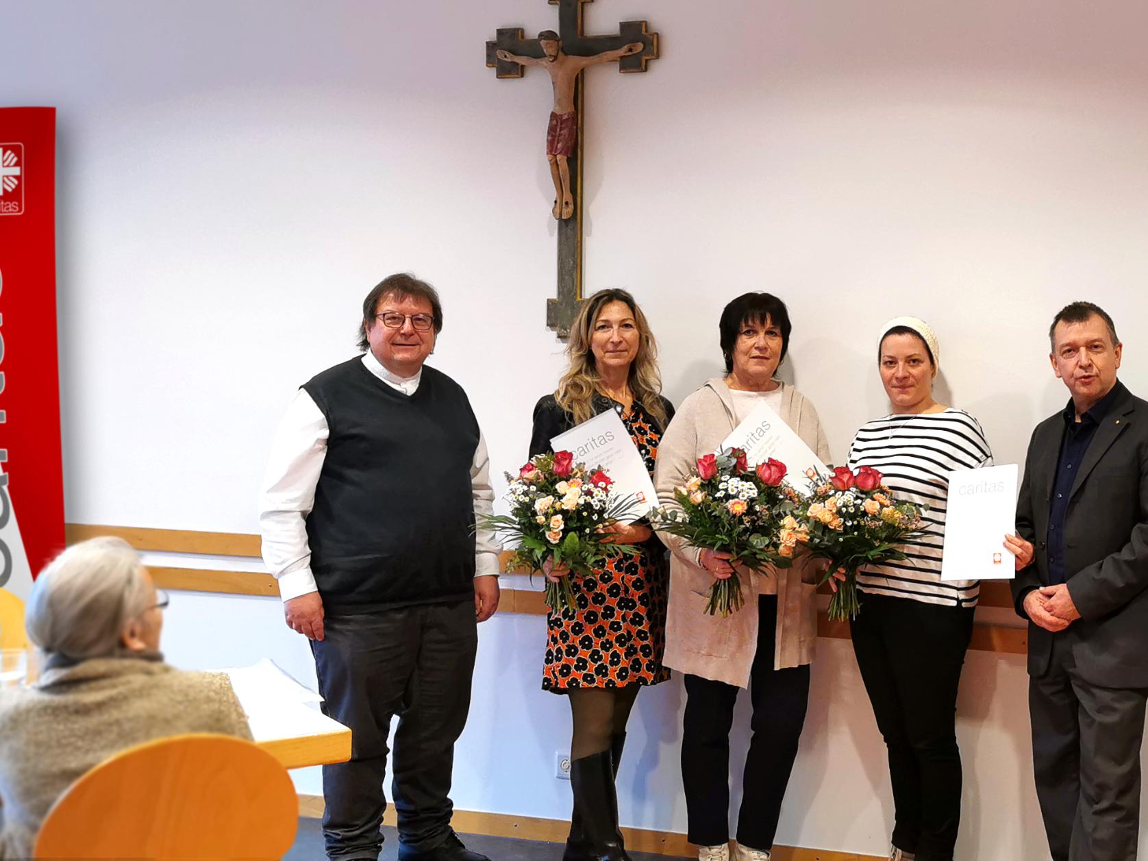 Der Caritasverband dankt drei Mitarbeiterinnen